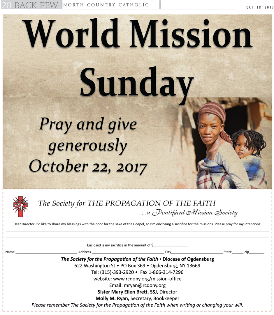 World Mission Sunday 2017